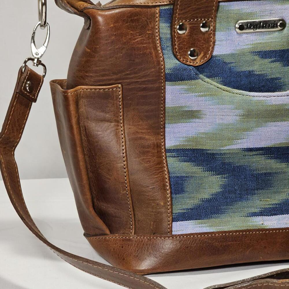 Mini Aria Convertible Day Bag Shoulder Or Backpack Brown Leather And Canvas - Picture 5 of 15